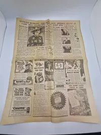 Original amerikansk ww2 avis fra 1940