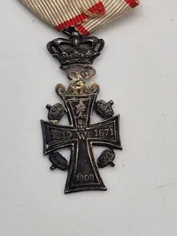 Originalt Dannebrogs ordenens hæderstegn (miniature)  Kong Frederik IX