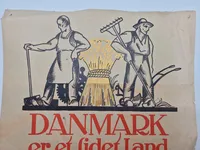 Ekstremt sjælden Valgplakat fra genforeningen 1920