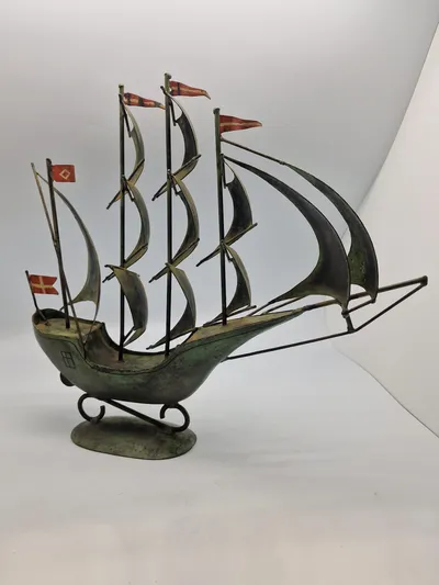 Dansk skib i bronze legering