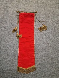 Originalt tysk ww2 banner af stof