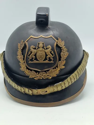 Original dansk panserbasse hjelm af læder fra 1920’erne