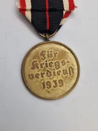 Original WW2 Tysk Kriegsverdienst Medalje