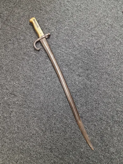 Original fransk model 1866 Chassepot bajonet