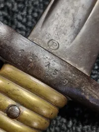 Original fransk model 1866 Chassepot bajonet