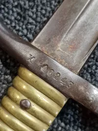 Original fransk model 1866 Chassepot bajonet