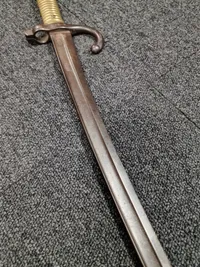 Original fransk model 1866 Chassepot bajonet