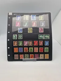 Samling originale tyske ww2 frimærker