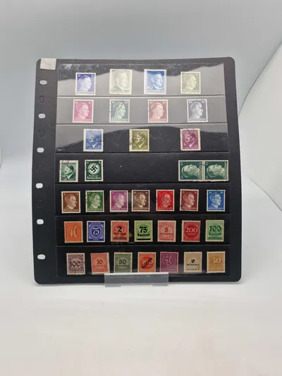 Samling originale tyske ww2 frimærker