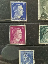 Samling originale tyske ww2 frimærker