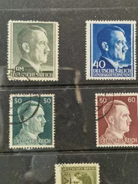 Samling originale tyske ww2 frimærker