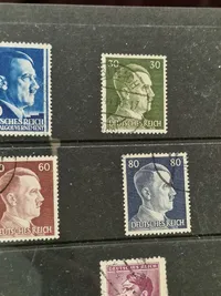 Samling originale tyske ww2 frimærker