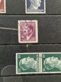 Samling originale tyske ww2 frimærker