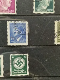 Samling originale tyske ww2 frimærker