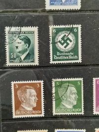 Samling originale tyske ww2 frimærker