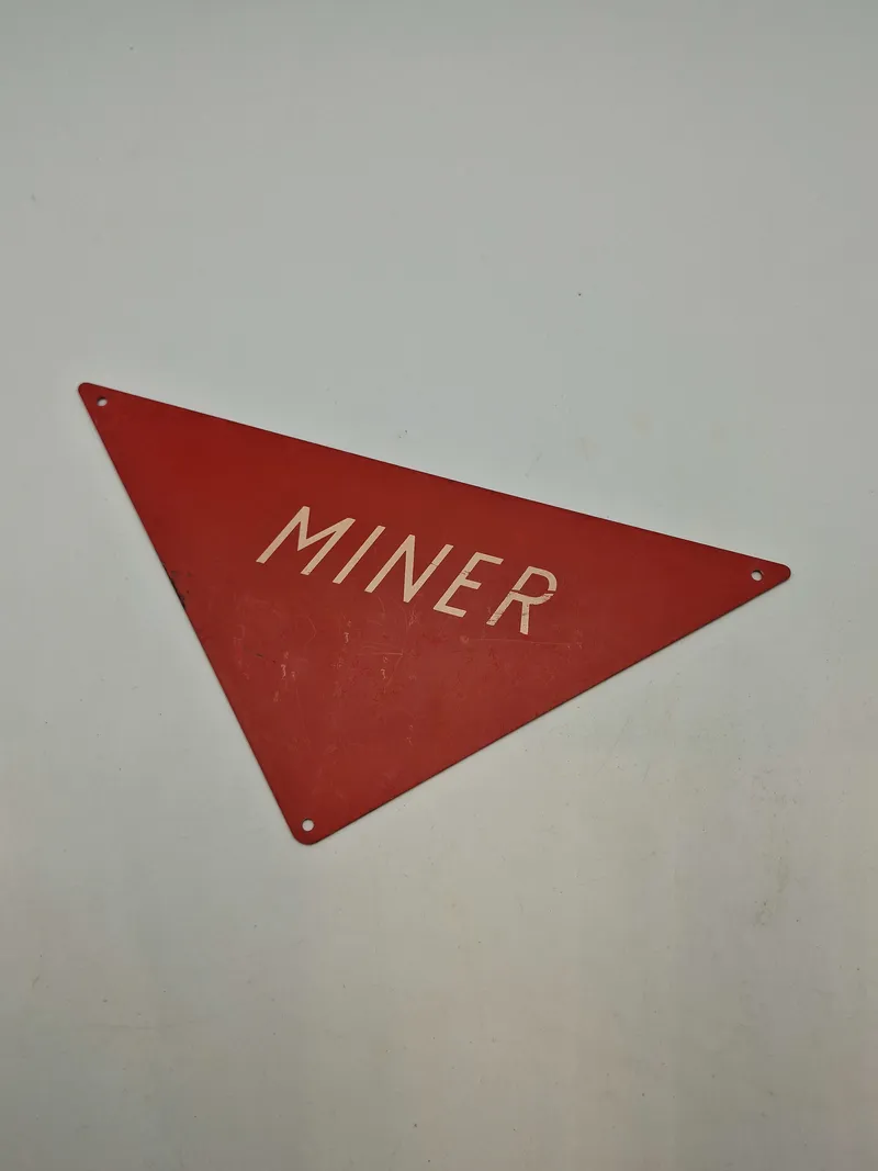 Originalt mineskilt - dk forsvar