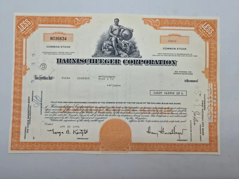 Original amerikansk præmieobligatione