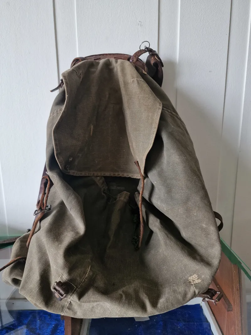 Original rygsæk fra den danske brigade i Sverige