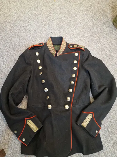 Original dansk livgarde uniforms jakke med rex’er