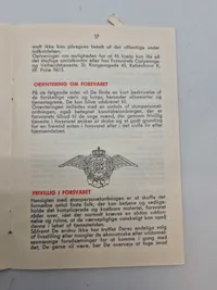 Samling diverse militære papirer mm.