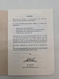 Samling diverse militære papirer mm.