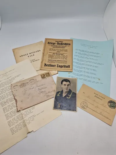 Samling diverse originale tyske ww2(mm) papirer