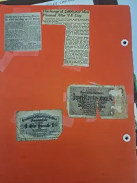 Original amerikansk scrapbog - ww2 (mange gode udklip)