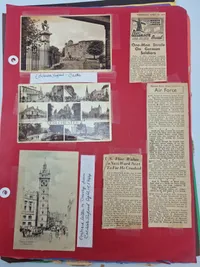 Original amerikansk scrapbog - ww2 (mange gode udklip)