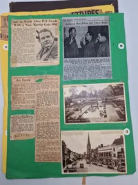 Original amerikansk scrapbog - ww2 (mange gode udklip)