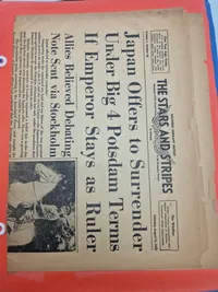 Original amerikansk scrapbog - ww2 (mange gode udklip)