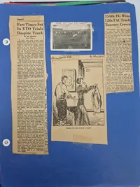 Original amerikansk scrapbog - ww2 (mange gode udklip)