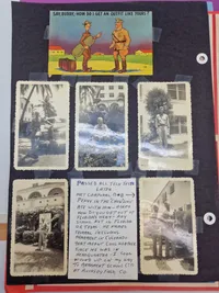Original amerikansk scrapbog - ww2 (mange gode udklip)