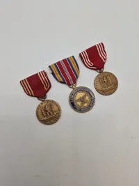 3 stk originale amerikanske medaljer