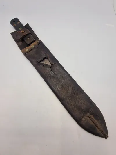Original engelsk militær machete - godt stemplet med broad arrow og årstal