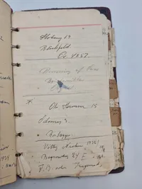 Sjældent dansk politilot fra ww2 med skilt og personlig lommebog