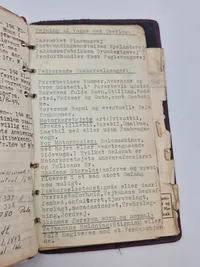 Sjældent dansk politilot fra ww2 med skilt og personlig lommebog