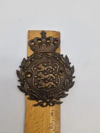 Originalt dansk M/23 nummerplade mærke