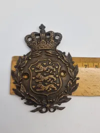 Originalt dansk M/23 nummerplade mærke