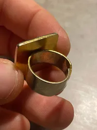 Forgyldt fingerring