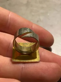 Forgyldt fingerring