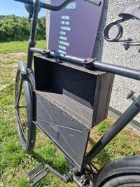 Sjælden original tysk truppenfahrad fra ww2 med tilhørende kasse mm. efterladt af tyskerne på Beldringe lufthavn Odense, 2 invendige gear