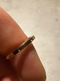 Forgyldt fingerring