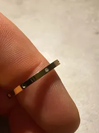 Forgyldt fingerring