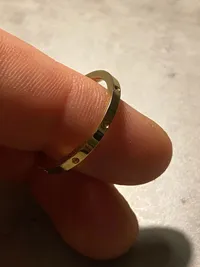 Forgyldt fingerring