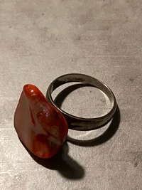 Design fingerring af 14 karat guld - ringer vejer ca 1 gr.
