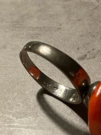 Design fingerring af 14 karat guld - ringer vejer ca 1 gr.