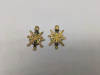 Samling danske regimentsmærker mm.
