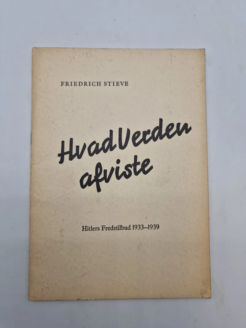 Originalt hæfte - Hvad verdenen afviste