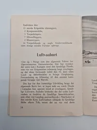 Originalt hæfte - Felttoget i Norge