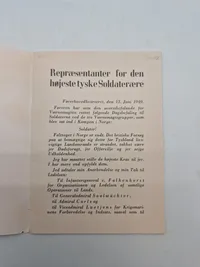 Originalt hæfte - Felttoget i Norge